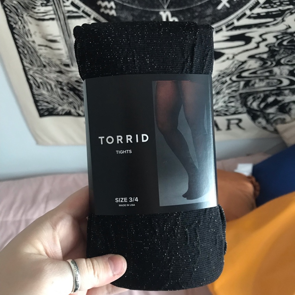 Brand new glitter tights from Torrid